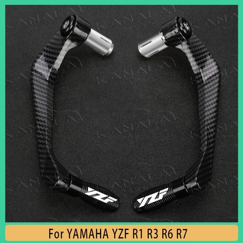 For YAMAHA YZF R1 R3 R6 R7 CNC Brake Clutch Levers Handlebar Guard Protector - Imagen 9 de 14