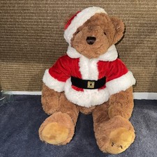 Vintage 2015 FAO Santa Bear Plush 15" Toys R Us Stuffed Animal Christmas
