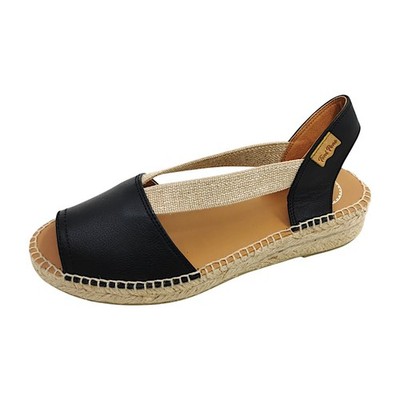 Toni Pons  Damenschuhe Sandalen Flach Slipper Schwarz Freizeit