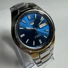 Seiko 5 Automatic Watch Blue Dial Model S5 Ready to Use Authentic Timepiece