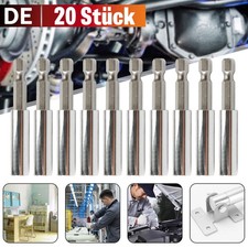 20 Stk Bithalter Magnet 1/4" Bits 60mm Halterung Bitaufnahme magnetisch Bohrer