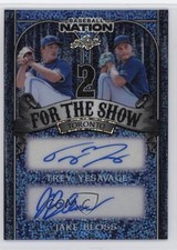 2025 Leaf Baseball Nation Blue Sparkles 2/7 Trey Yesavage Jake Bloss Auto 13u1