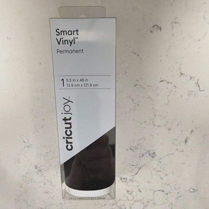 Cricut Joy Smart Vinyl Permanent Vinyl Roll Black Shimmer 5.5" x 48"