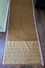Womens Indian Saree Brown With Shiny Accents ...