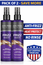 John Frieda Frizz Ease Leave In Conditioner 8oz 2 Pack Anti Frizz Heat Protect