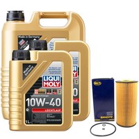 MotoröL Set 10W-40 Liqui Moly 7 Liter + ÖLfilter FüR Mercedes C-Klasse E-Klasse