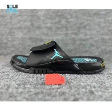 Nike Jordan Hydro XI Retro Slides Black Gamma Blue Sandals FN2452-047