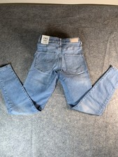 ZARA Women's Sz 4 24 Light Wash Mid Rise Straight Jeans