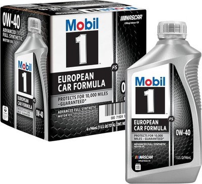 Mobil 0W-40 European Full Synthetic Motor Oil Case of 6-1 Quart Bottles | 112628