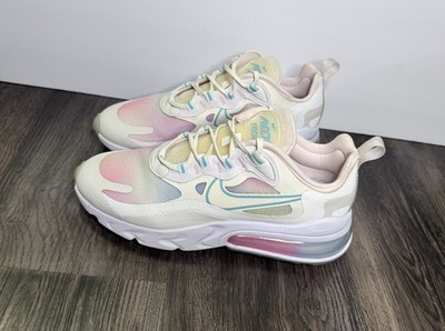  NIKE Air Max 270 React Women's SIZE 6.5 Summit White Bleached Aqua CK6929-100
