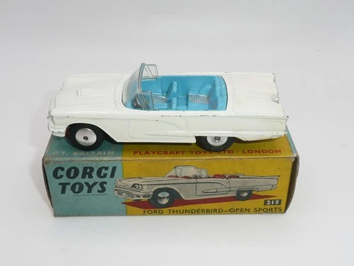 Corgi 215 Ford Thunderbird  Open Sports Boxed  * original vintage *
