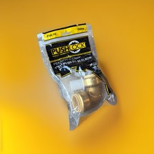 🔥PushLock 1" x 1" 90° Elbow Push-Fit Connector PEX CPVC Copper ~ 4 Units🔥