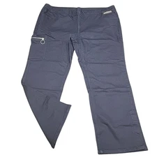 Denim Co Adaptive Comfy Knit Pull On Pants 3X Plus Size Navy with Pockets