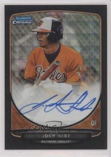 2013 Bowman Draft Chrome Prospect Black Wave Refractor 42/50 Josh Hart Auto 19a0