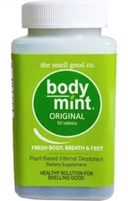 Body Mint Tablets - Long-Lasting Fresh Breath & Body Odor Control - 50 Tablets