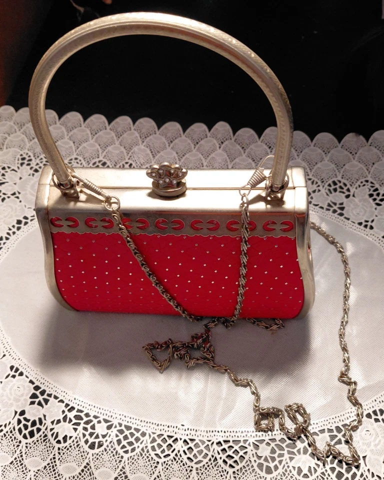 Bolso acolchado rosa plata con herrajes de plata sin marca Foto 2 de 4