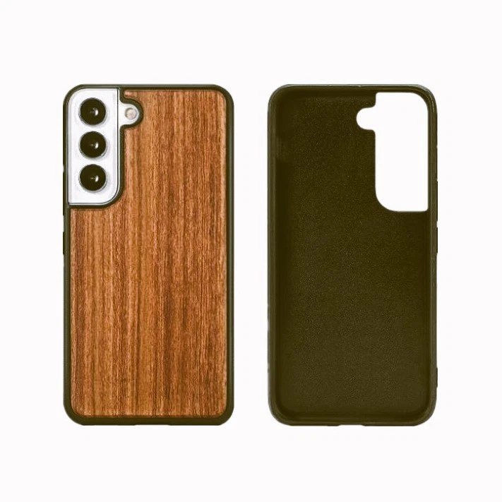 Custodia in legno per Samsung Galaxy A52 A52s A53 A54 A55 4G 5G cover - Immagine 2 di 4