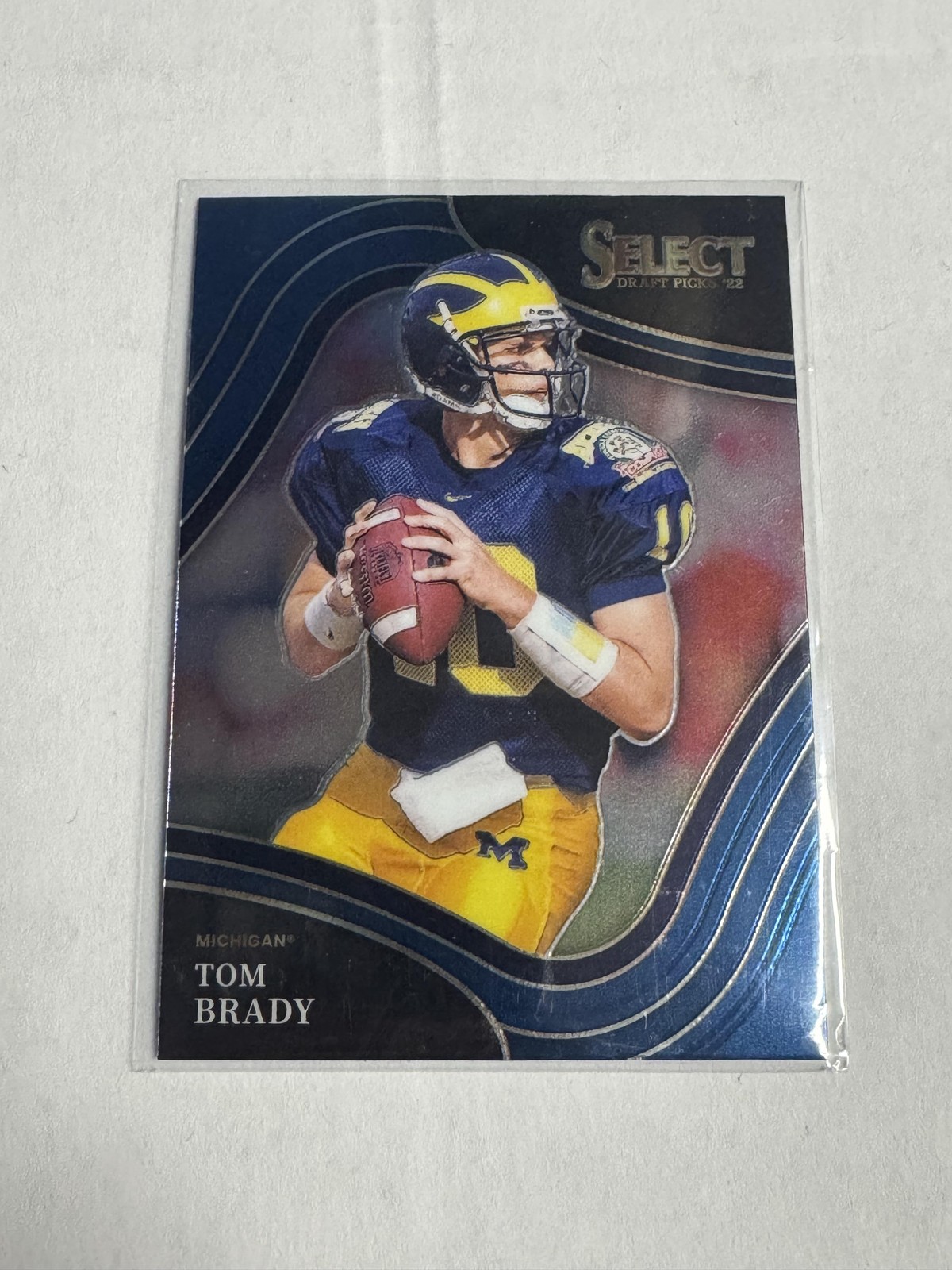 2022 Panini Select Draft Picks #130 Tom Brady Blue (Retail Base) HOF Patriots