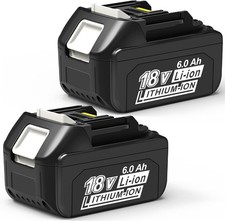 2 PACK 6.0Ah 18V Lithium-Ion For Makita BL1860B BL1850B BL1840B BL1830B BL1815B