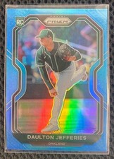 DAULTON JEFFERIES - 2021 Panini Prizm #95 Carolina Blue Prizm (RC) ATHLETICS!