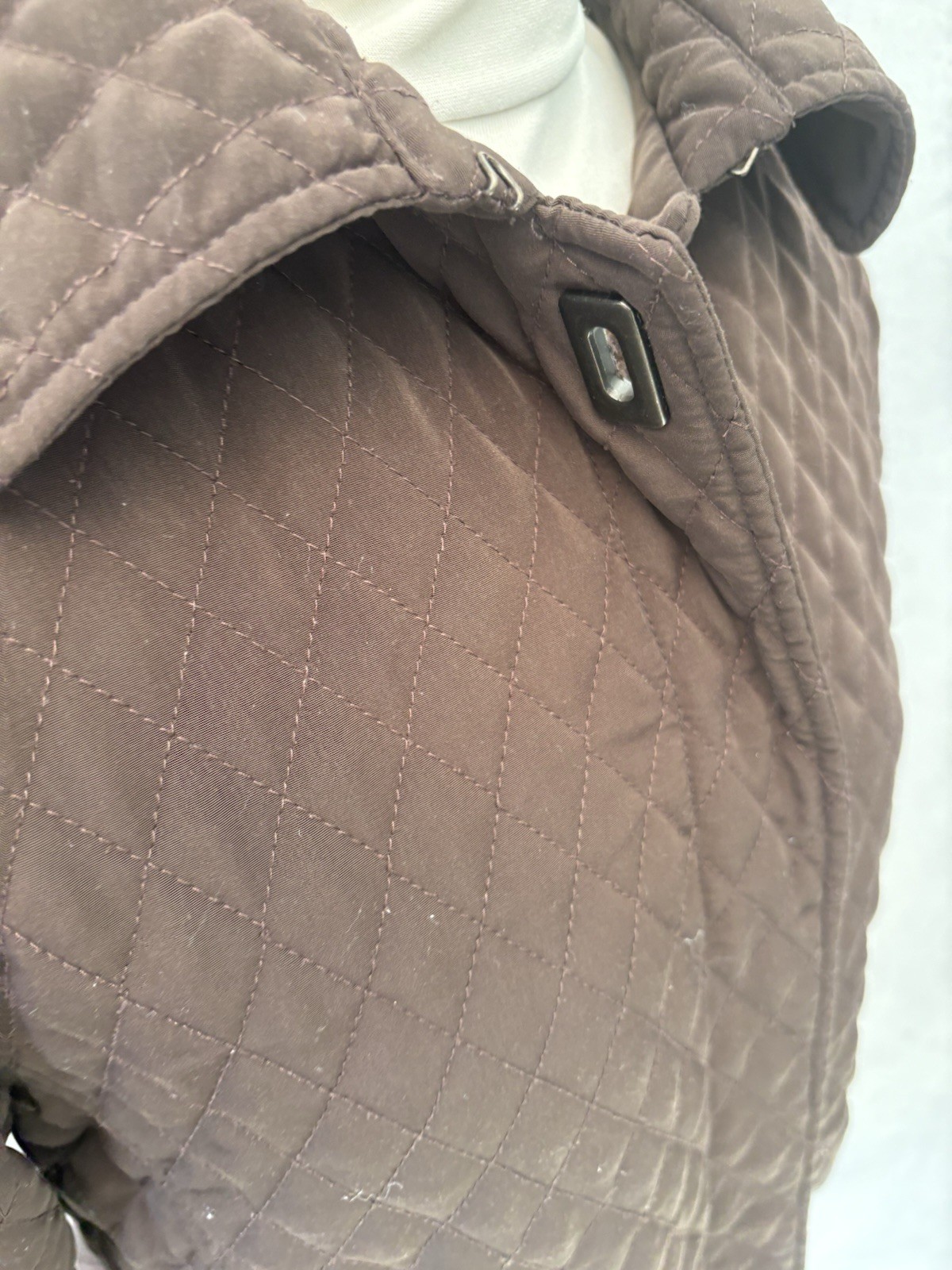 calvin klein Brown Jacket Size M Quilted Long sleeve Polyester Women’s thumbnail 2