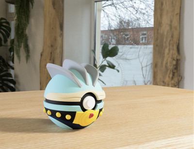 Gaming Ball Dekofigur & TCG Kartenhalter ? Ständer passend für Pokémon Karten