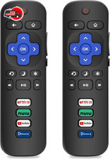 2pack Remote Control Replacement for All Roku TV TCL/Hisense/Onn Roku