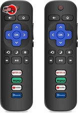 2pack Remote Control Replacement for All Roku TV TCL/Hisense/Onn Roku