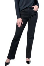 DG2 by Diane Gilman Women's Virtual Stretch Angled Pocket Jean Black