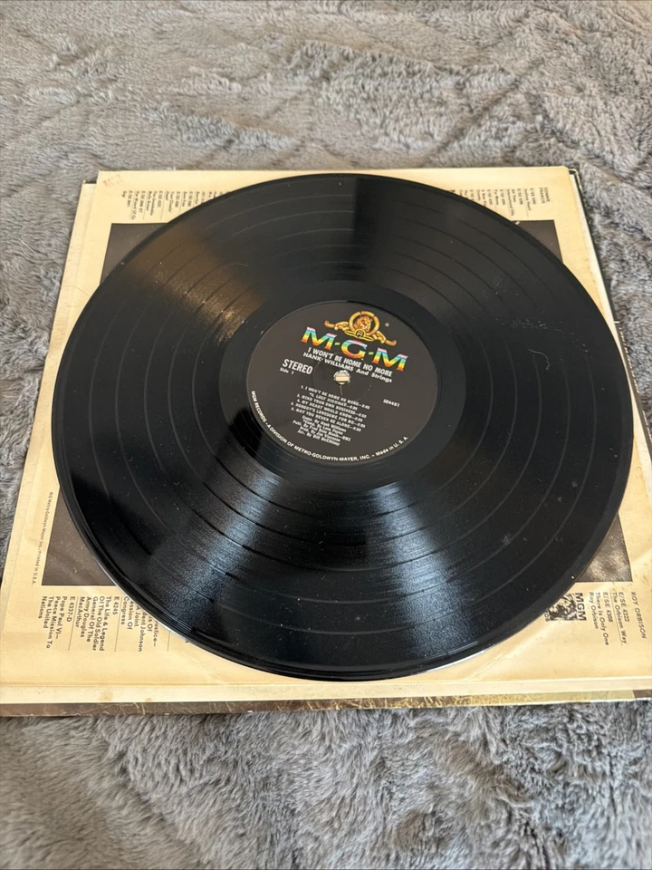 Hank Williams And Strings(I Won’t Be Home No More)Vinyl 33/MGM SE-4481 - Image 3 of 4