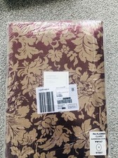 Image of V&A Passion Flower Claret Superking Duvet Cover and Pillowcase Set