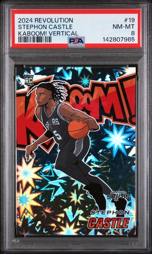 Stephon Castle [Gold] #19 2024 Panini Revolution Kaboom Vertical card