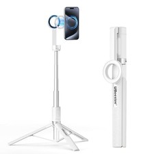 UBeesize Magnetic Tripod for iPhone with Remote, 64 Extendable, Tripod White