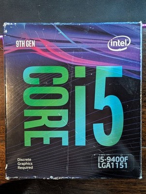 Intel Core i5-9400F Processor (2.9 GHz, 6 Cores, LGA 1151) - BX80684I59400F