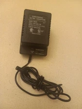 M800R Universal AC Adaptor - 800 mA. 3, 4.5, 6, 7.5, 9 and 12VDC - NO TIPS INC.