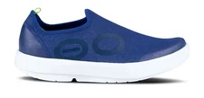Oofos Men’s Oomg Eezee Low Navy Blue White $129 MSRP Size 13