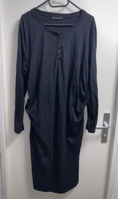 Umstandskleid Schwangerschaft Kleid Damen schwarz Knöpfe Threadbare Größe 44
