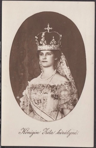 31229 AK Portrait Foto kuk Kaiserin Zita Königin Zita Krönung Budapest 1916