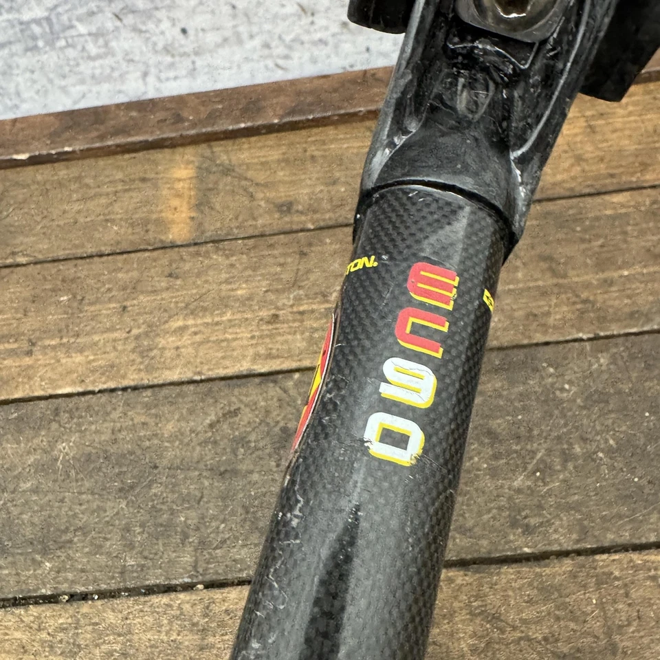 Tija de sillín Easton carbono retroceso negro carretera MTB 160 g micro ajuste vintage Foto 2 de 4