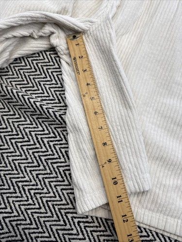 De colección Años 90 Billabong PARA HOMBRES 32 Pana Blanca Crema 'Pantalones Cortos para Pasear Perros Malos' Sueltos Surf - Imagen 7 de 9