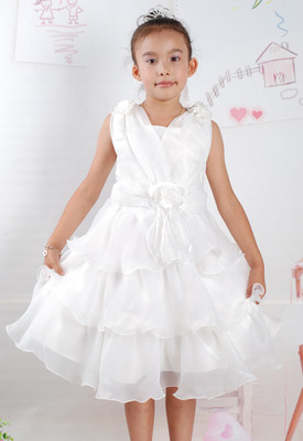 Blumenmädchen Partykleid rosa elfenbein 2 3 4 5 6 Jahre
