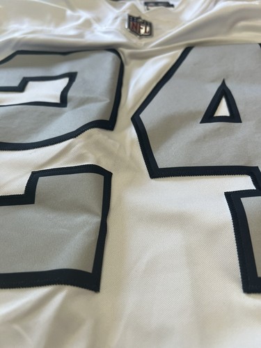Vintage RAIDERS Marshawn Lynch SIZE XL AFL Oakland Throwback Retro Beast mode - Picture 3 of 8