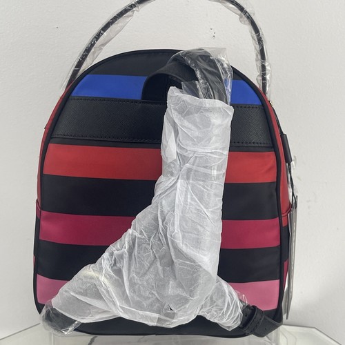 New KARL LAGERFELD PARIS Amour Applique Nylon Backpack Multicolor - Picture 7 of 11