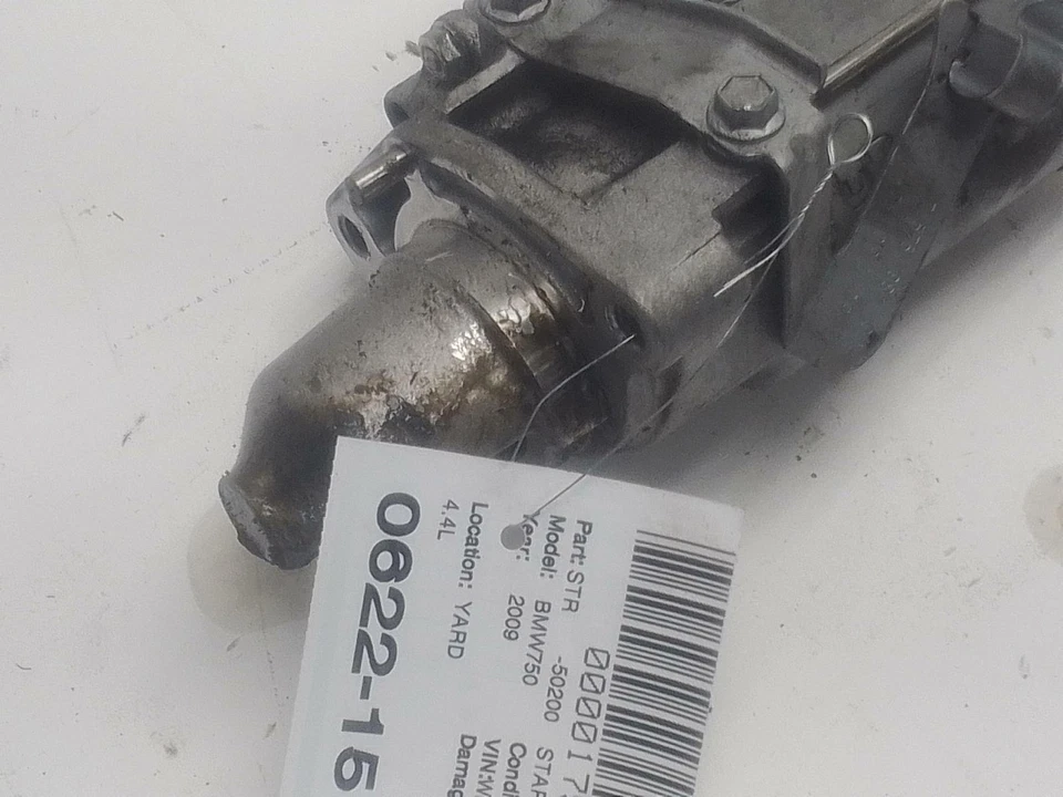 2009-2012 BMW 750LI F02 F01 4.4L V8 GASOLINE ENGINE STARTER MOTOR OEM - Image 4 of 4