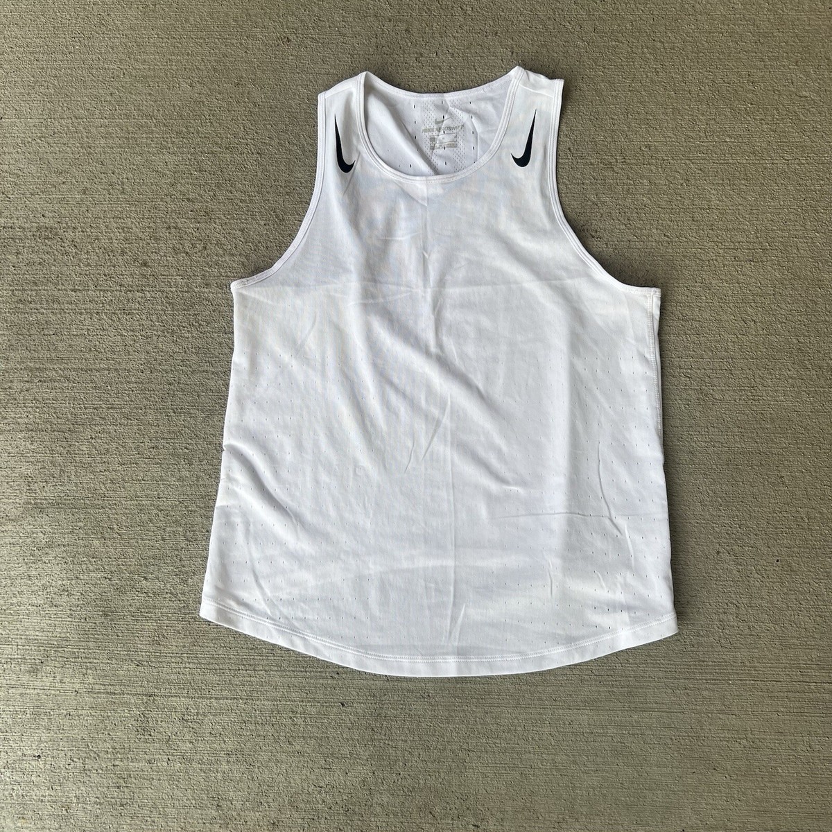 Nike Aeroswift タンクトップ XLホワイト Nike AeroSwift Running Racing Tank Top Shirt White CJ2369
