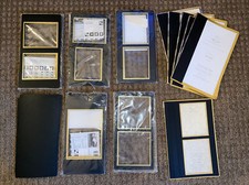 General Products 70 Photo Album Slip-in Black Gold Frame Paper Mats for 6  x12  