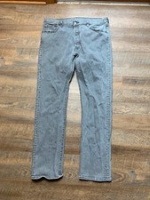 Levi's 501 Jeans Men s 36x34 Gray Denim Straight Leg Button Fly