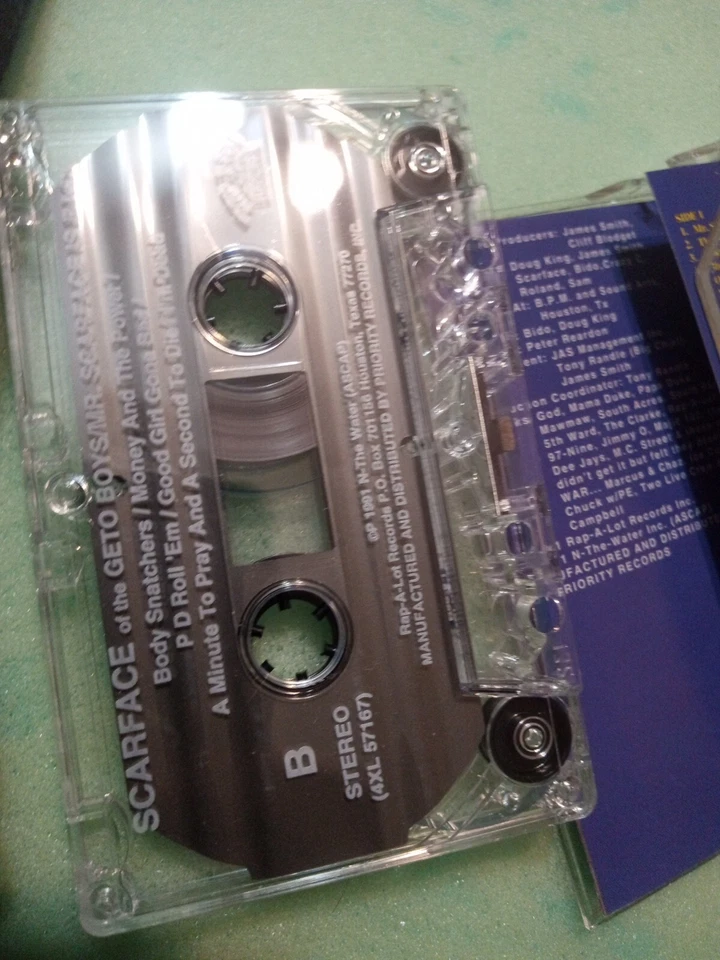 Scarface of the Geto Boys Mr. Scarface Is Back Cassette Tape 1990s Rap Hip Hop Foto 3 de 4