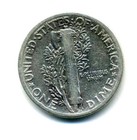1942 P Mercury Head Dime 90% .900 Silver US 10 Cent U.S American 10c Coin #7853 — photo 2
