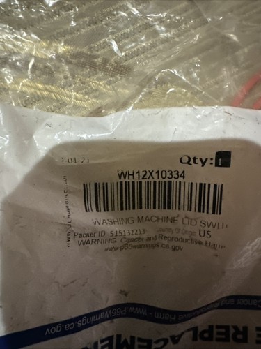 WH12X10334 Magnetic Lid Switch for GE Washer OEM Brand New Genuine - Picture 3 of 3